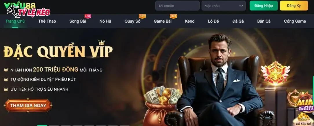 Vivu88 nhà cái cá cược thể thao hàng đầu với trải nghiệm đỉnh cao